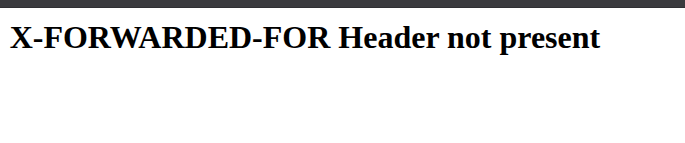 Another view showing missing X-FORWARDED-FOR header error