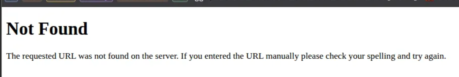 robots.txt response showing no interesting entries