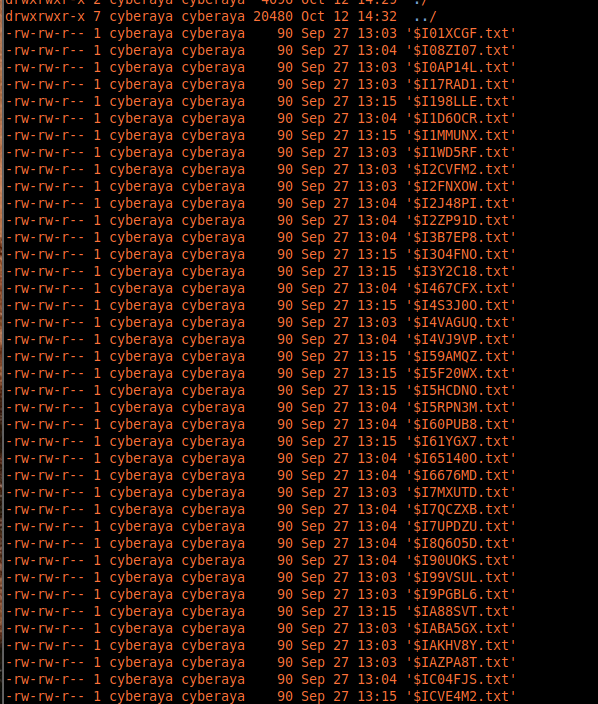 I files with similar but not identical timestamps
